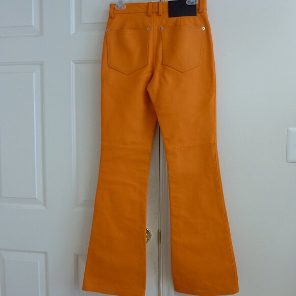 JW Anderson Leather Bootcut-Leg Trousers - Picture 13 of 15